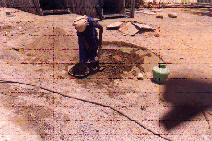 Mixing concrete