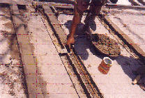 Inserting PVC pipe