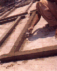Finishing with wooden float