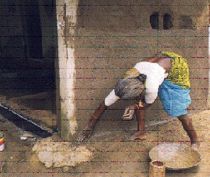 Plaster outer wall