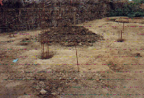 Fill with cement concrete