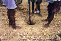 Dig with reamer