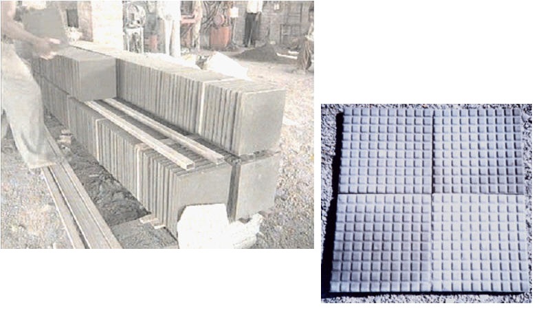 Burnt clay flooring Image